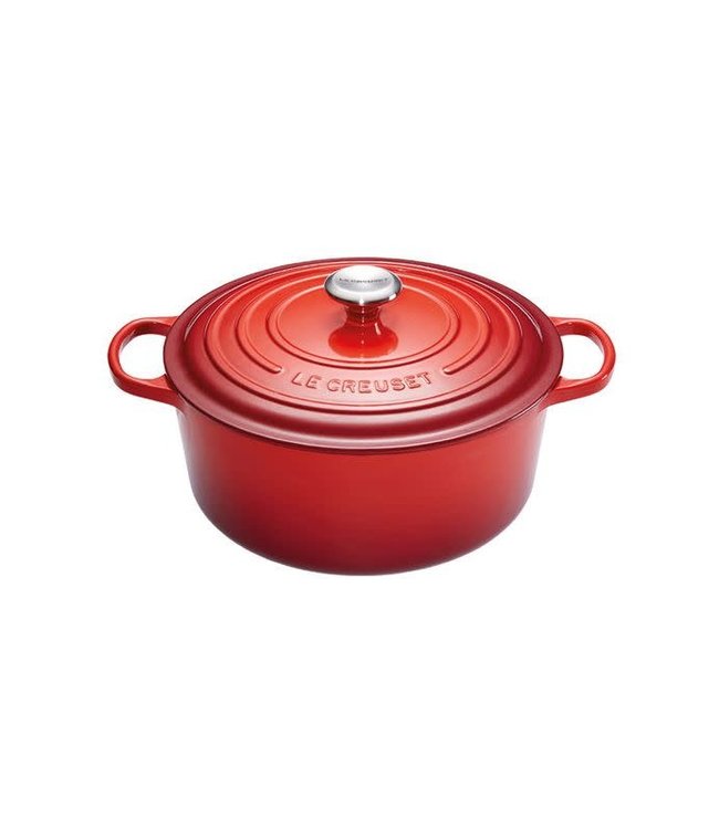 Le Creuset ronde braadpan 24cm cerise/kersenrood