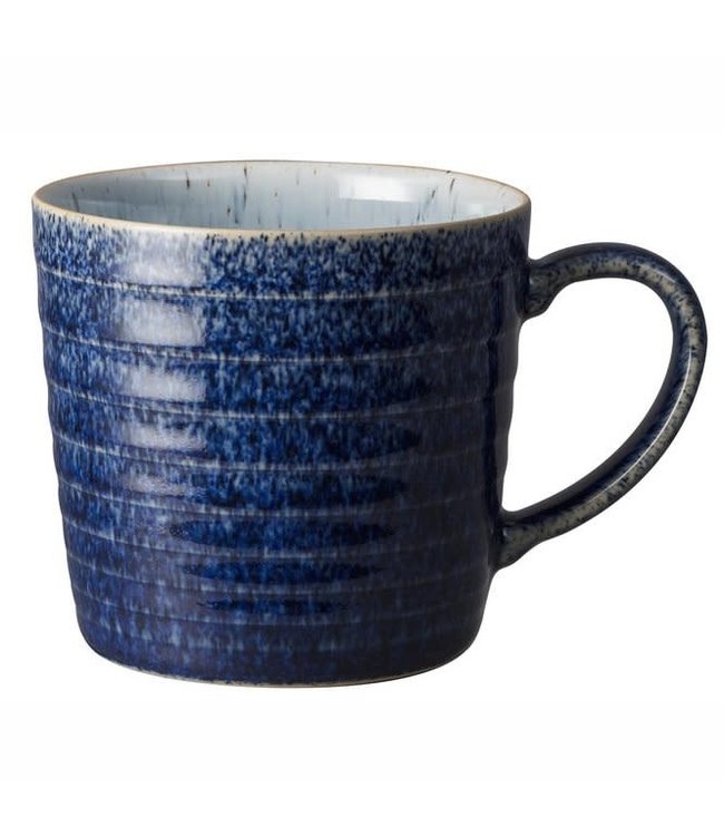 Denby Studio Blue Cobalt Ridged Mug