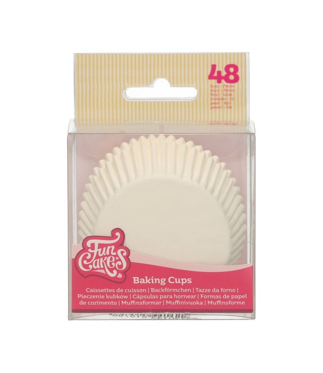 Funcakes Funcakes baking cups wit 48 st.