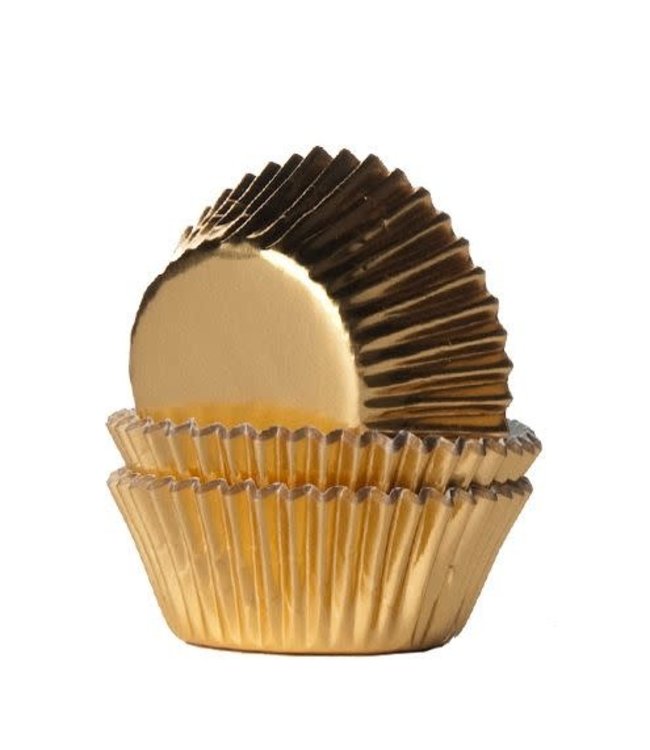 House of Marie House of Marie mini baking cup folie goud 36 stuks