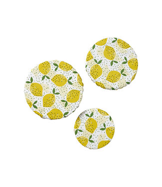 Ladelle Ladelle Strech bowl cover set set 3 stuks Lemony