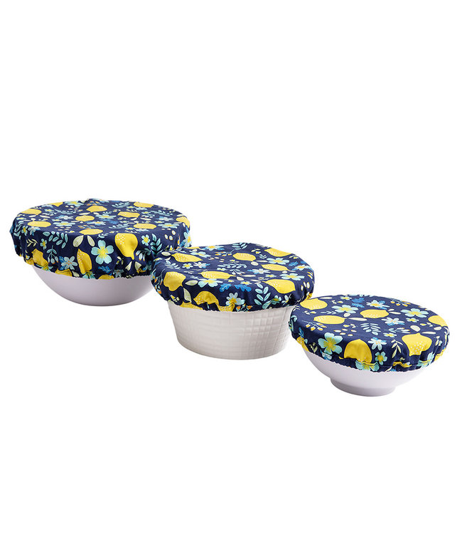 Ladelle Strech bowl cover set set 3 stuks Lemon Positano