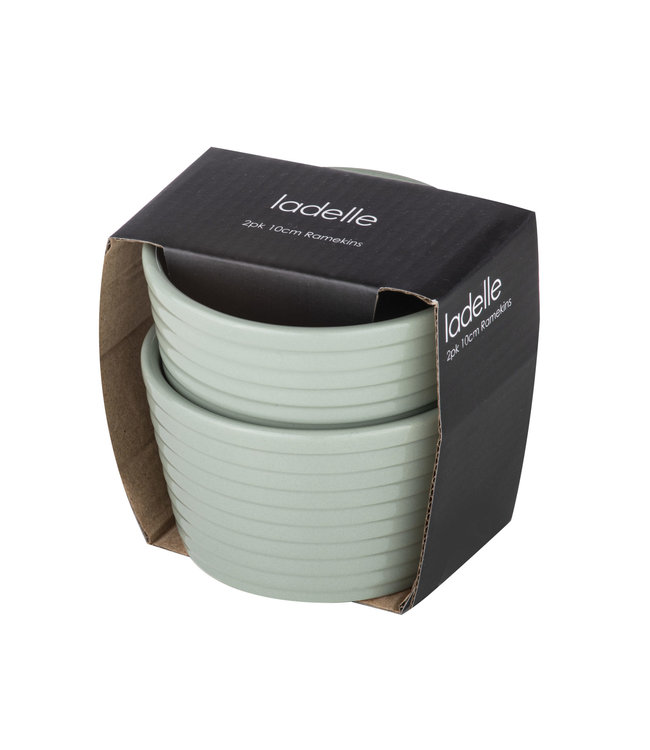 Ladelle Ladelle ramekins groen 10x 6cm, set 2stuks *