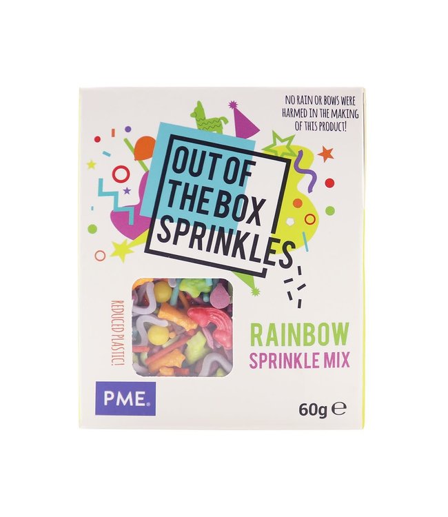 Funcakes PME Out of the Box sprinkles Rainbow 60 gram