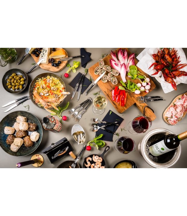 Laguiole Laguiole Premium Line Tapas bestekset 16 dlg Zwart
