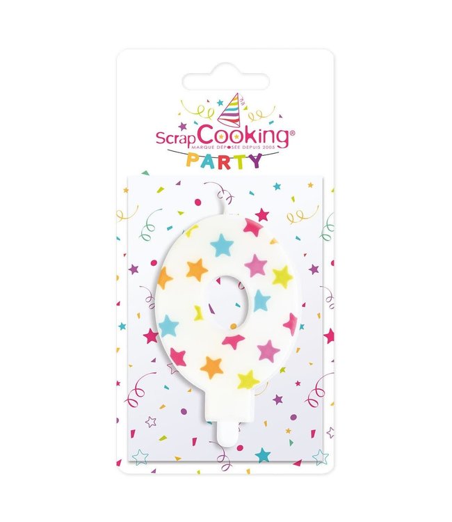 Scrapcooking kaars cijfer 0