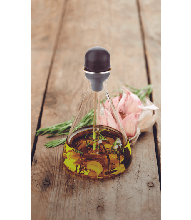 Point-Virgule glazen oliefles met pipet 250 ml