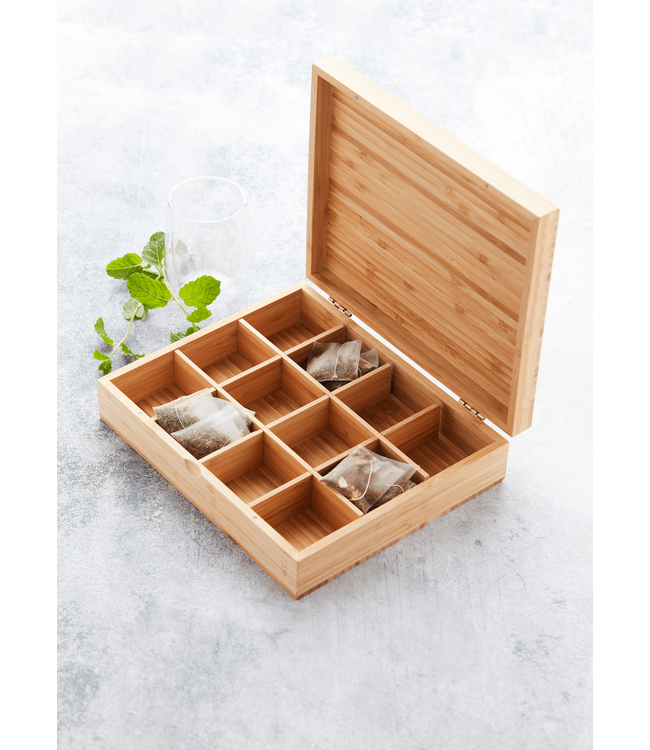 Point-Virgule theedoos bamboe 12 vaks