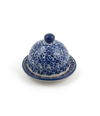 Bunzlau Castle Bunzlau Butter Dish Round/ botervloot rond - Indigo