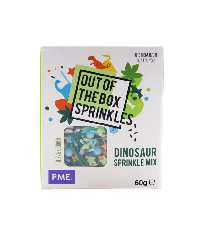Funcakes PME Out of the Box sprinkles Dinosaur 60 gram