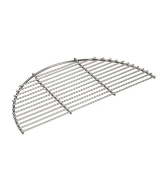 Big Green Egg Big Green Egg Stainless Steel/ RVS Half Moon Grid L