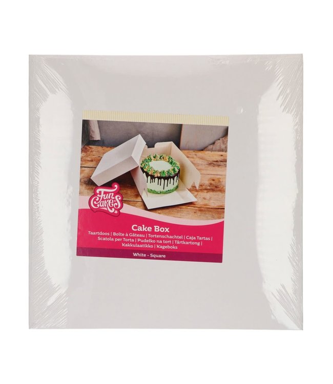 Funcakes FunCakes Taartdoos Wit 30x30x15 cm
