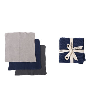 Ladelle Ladelle Eco vaatdoeken navy  set 3 stuks