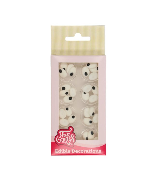 Funcakes Funcakes suiker decoratie ogen ovaal set 32 stuks