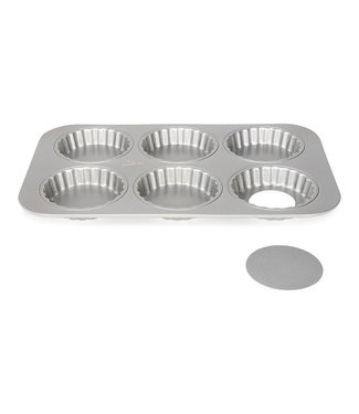 Patisse Patisse bakplaat mini quiche losse bodem  6 stuks  Ø10 cm