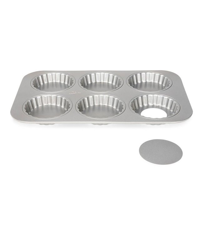 Patisse Patisse bakplaat mini quiche losse bodem  6 stuks 10 cm