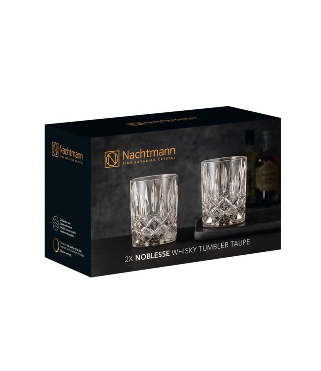 Nachtmann Noblesse whisky glas taupe 295 ml set 2 st.