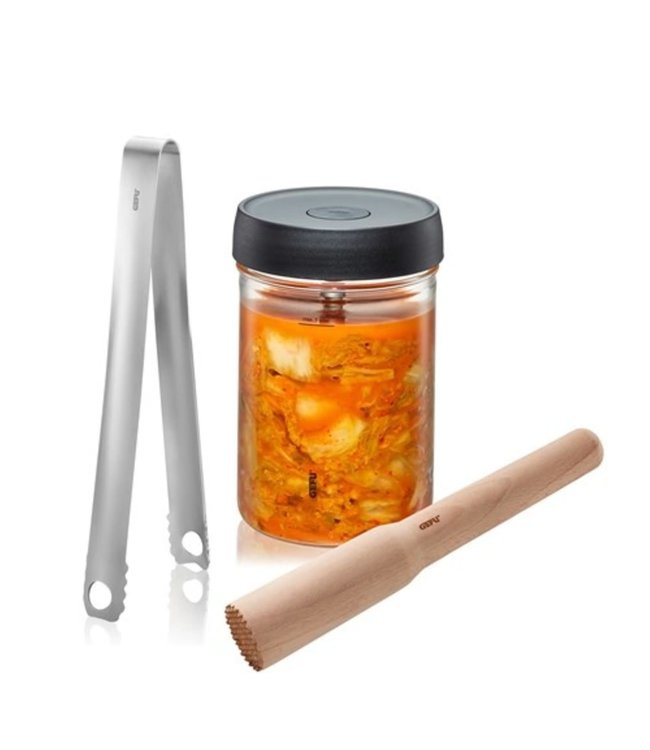 Gefu Fermentatie set Nativo 1 liter inclusief tang en stamper