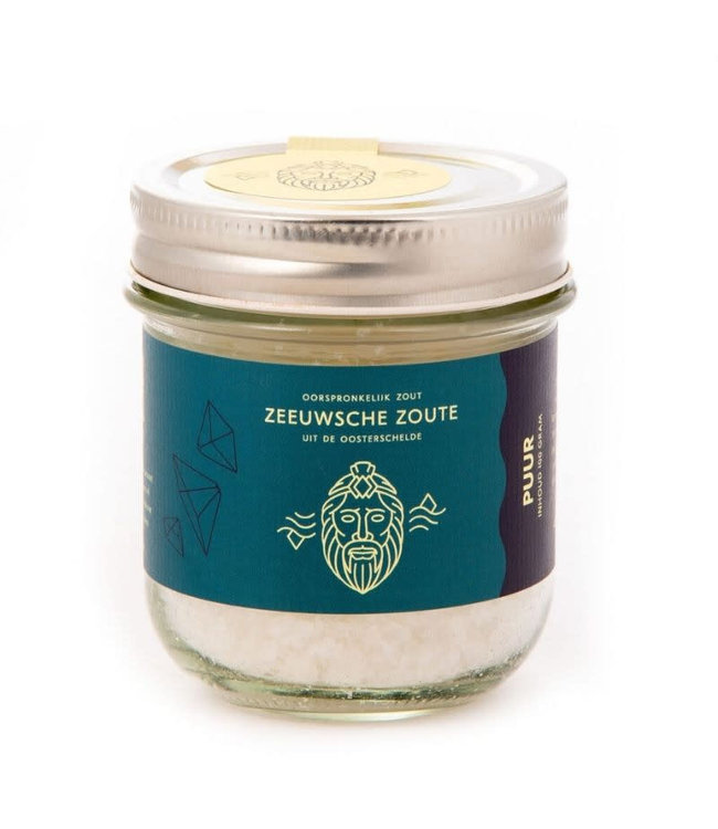 Zeeuwsche Zoute Zeeuwsche Zoute glazen pot Puur Zout 100 gram