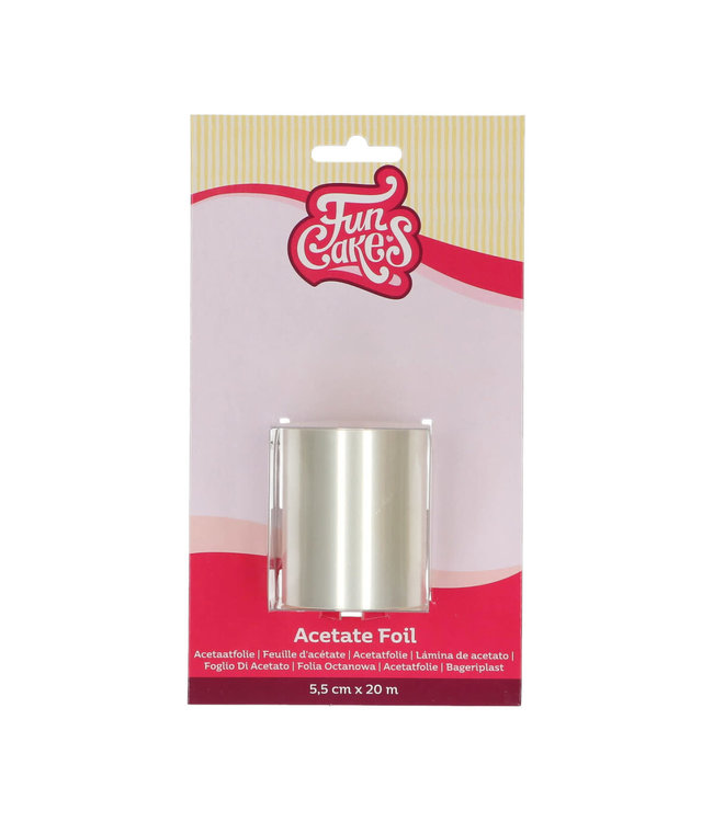 Funcakes FunCakes Acetaatfolie 5,5 cm x 20 m