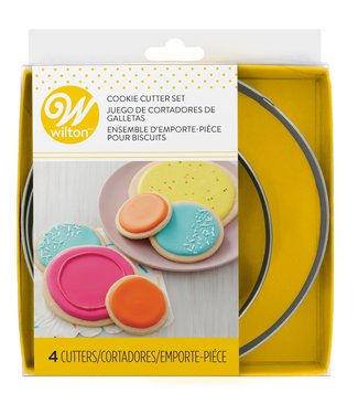 Wilton Wilton cookie cutter  rond set van 4