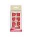 Funcakes FunCakes Suikerdecoratie Hart Rood Set/8