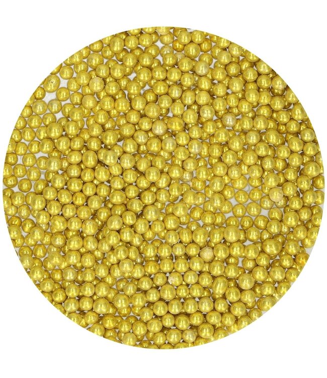 Funcakes FunCakes Suikerparels Medium Metallic Goud 80 g