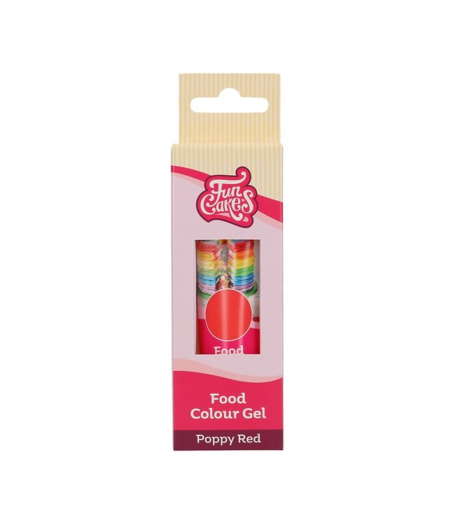 Funcakes Funcakes kleurstof gel  poppy red 30 gr.