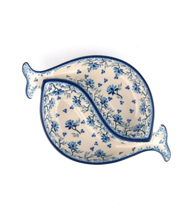 Bunzlau Castle Bunzlau Bowl Fish Shaped/ kom dubbele vis- Daydream