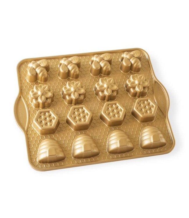 Nordic Ware GOLD Busy bee bitelette pan