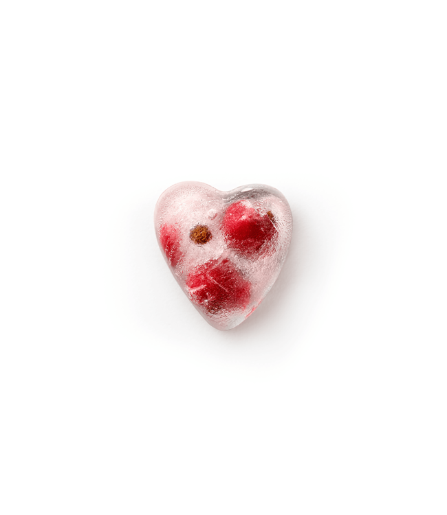 Lekue Lekue ijsblokjes vorm met deksel uit rubber voor 14 hartjes 22x11x2.3 cm