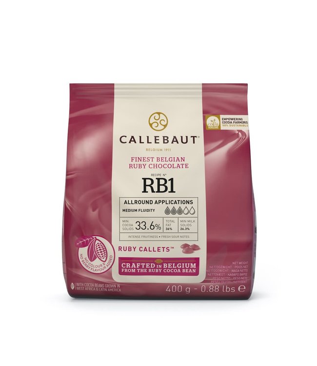 Callebaut Callebaut Chocolade Callets Ruby 400 gram