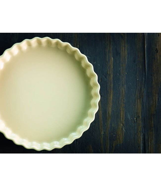 Le Creuset Le Creuset taartvorm/ quiche aardewerk 24 cm Meringue actie van 45,- voor 32,-