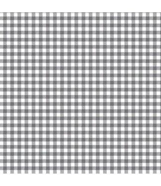 PVC Tafelzeil Antraciet ruit 1.40 breed per 0.5 meter