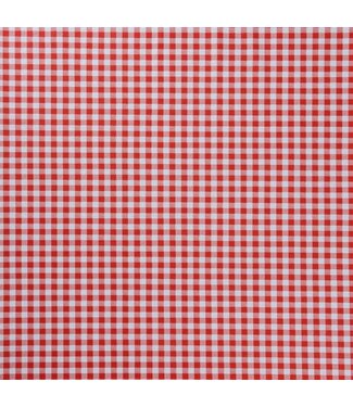 PVC Tafelzeil  Rood ruit klein 1.40 breed per 0.5 meter