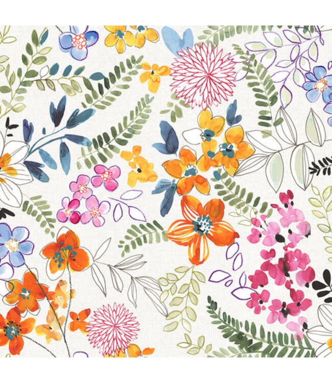 PVC Tafelzeil Flower 1.40 m breed per 0.5 meter
