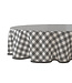PVC Tafelzeil ruit  grijs rond  160 cm