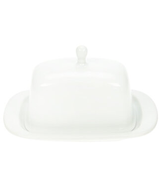 cosy & trendy Botervloot wit porselein 16,5cmx10,5cm