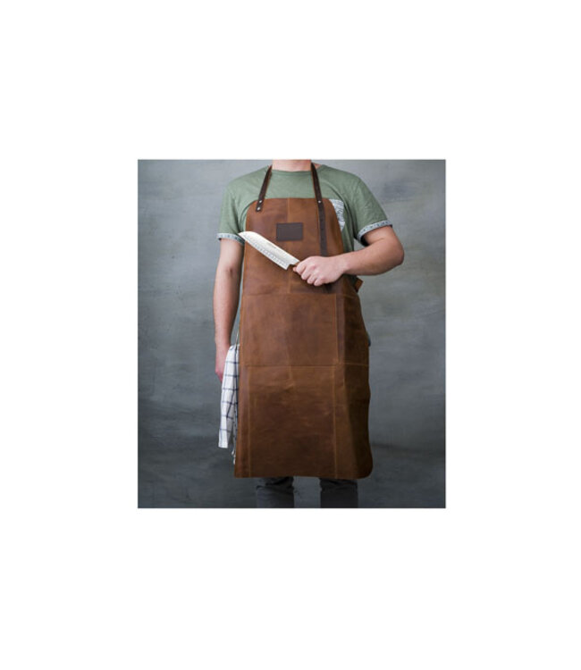 cosy & trendy Cosy & Trendy schort leder lichtbruin 80x54 cm