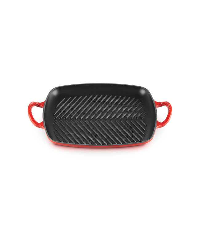 Le Creuset Le Creuset vierkante grill Signature 30 cm cerise/ kersenrood actie van 175.00 voor 125.00