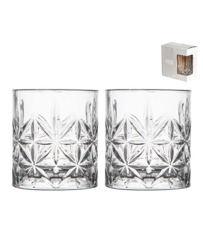 Gusta Gusta water-/whisky glazen set 2 stuks 300 ml