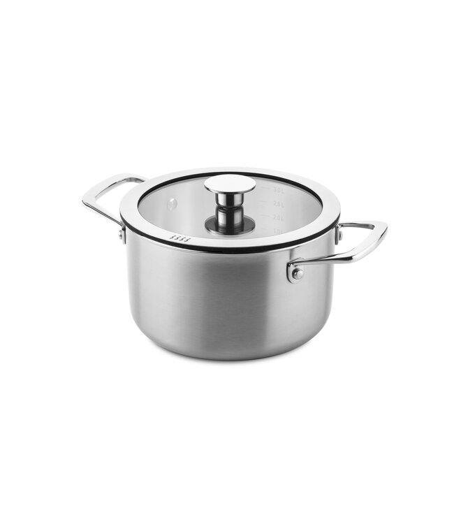 DUCQ DUCQ   Kookpan 3-ply 18 cm voor kookplaatafzuiging actie van 105,- voor 73,-  *