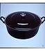 Le Creuset Le Creuset Faitout/ braadpan plaatstalen deksel mat zwart 24 cm
