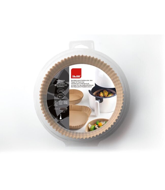 Ibili Ibili papieren airfryer inzet 16 cm set 50 stuks