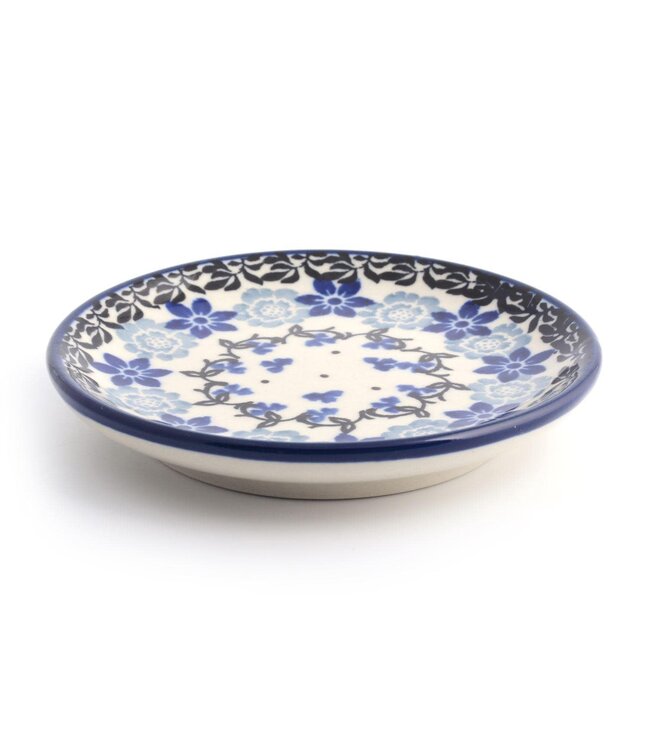 Bunzlau Castle theetip/schoteltje 10 cm voor theezakje Belle Fleur