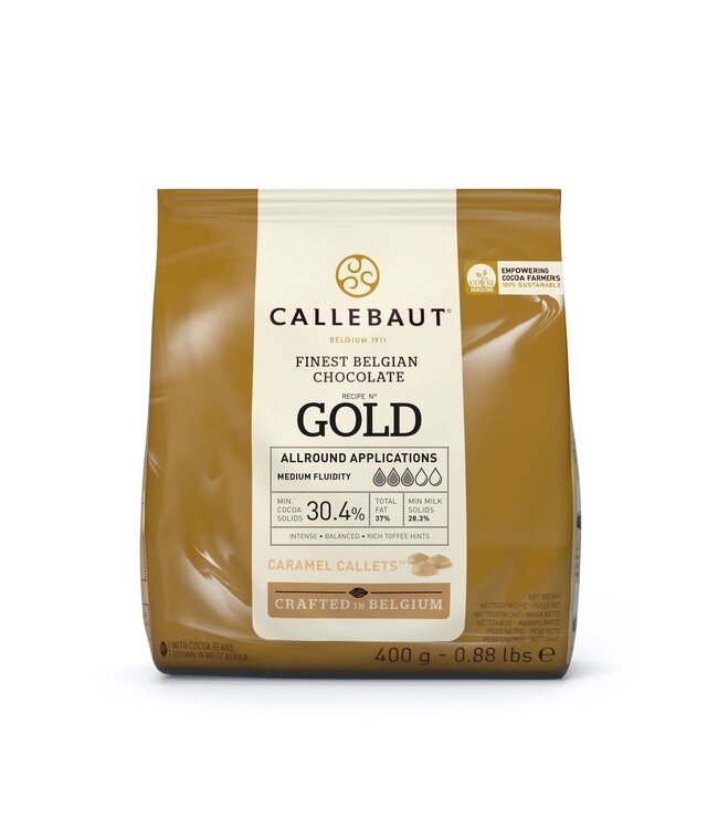 Callebaut Callebaut Chocolade Callets Gold 400 gram