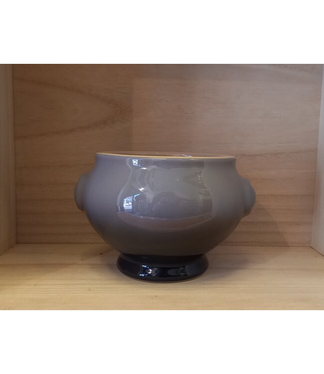 Le Creuset soepkom Leeuwenkop  Heritage 06,ltr Flint actie *