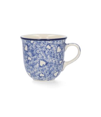 Bunzlau Castle Bunzlau mug tulip 7.5 cm 200 ml - White Hearts