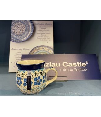 Bunzlau Castle Bunzlau mug Farmer Retro Collection Blue Violets 240 ml 8 cm *