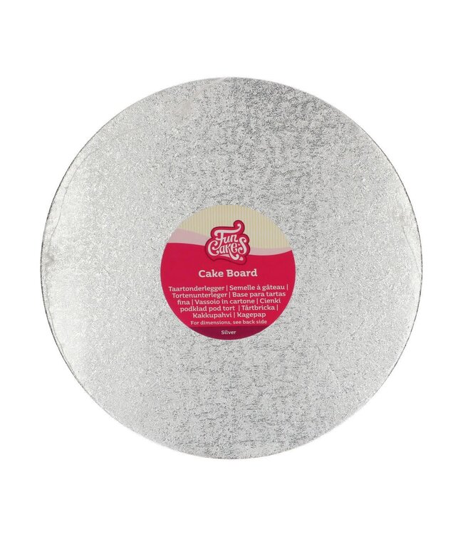 Funcakes Funcakes  cake board 27.5 cm zilver